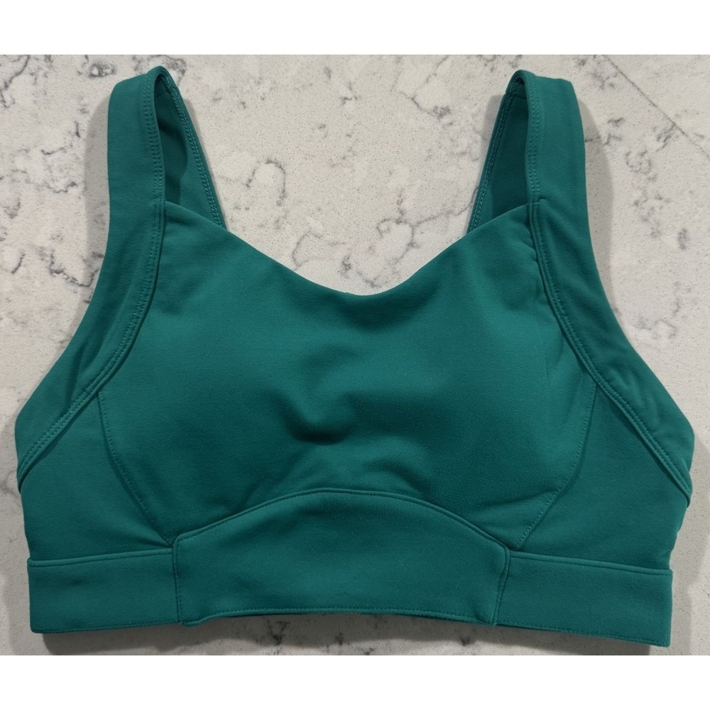 Fabletics Rae High Support Sports‎ Bra Womens Small Green Gym Yoga Performance